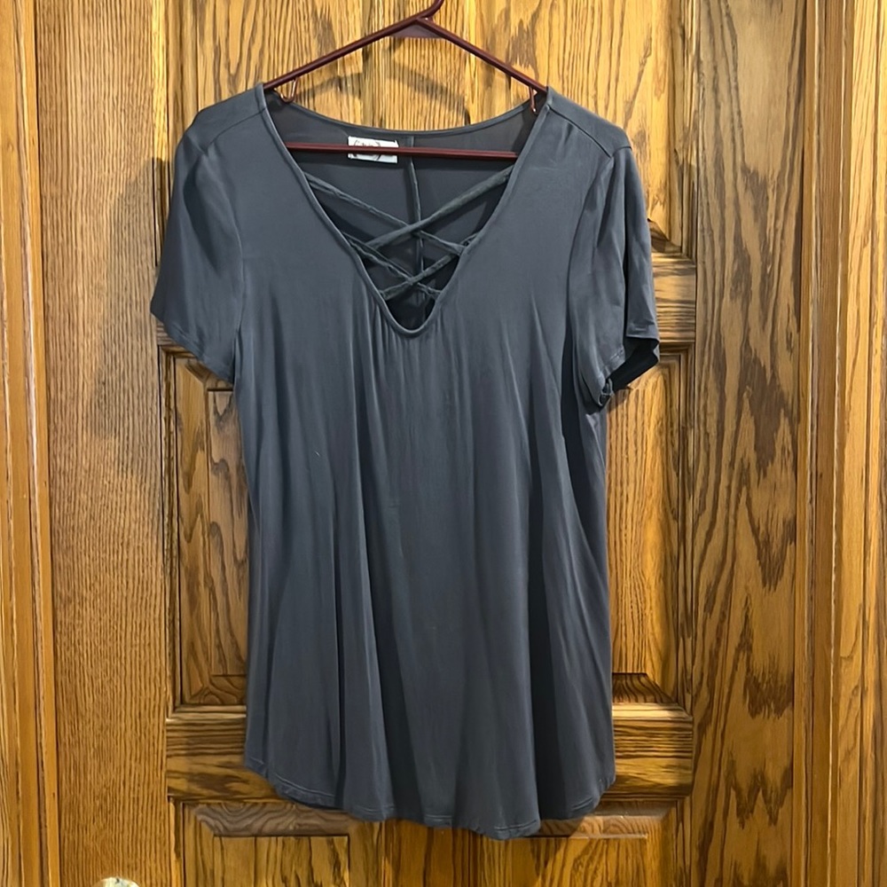 NWOT Criss Cross Shirt